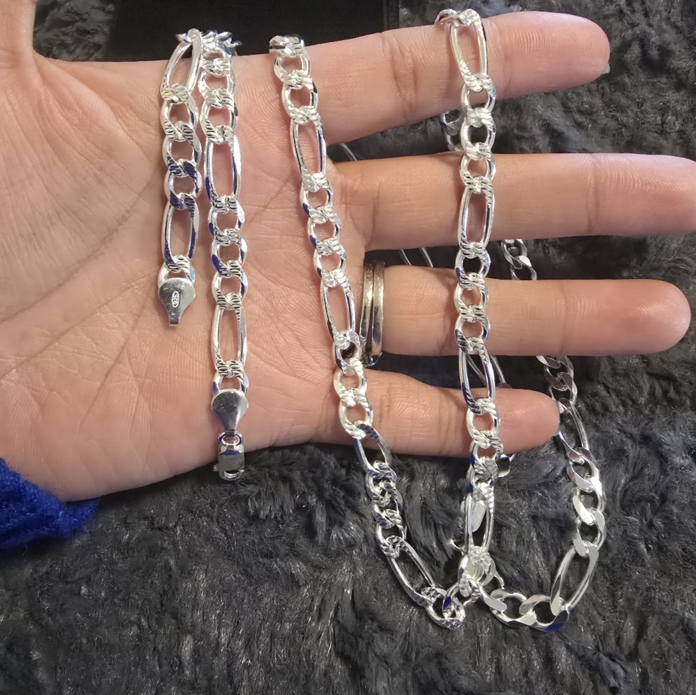 Silver 925/ figaro set